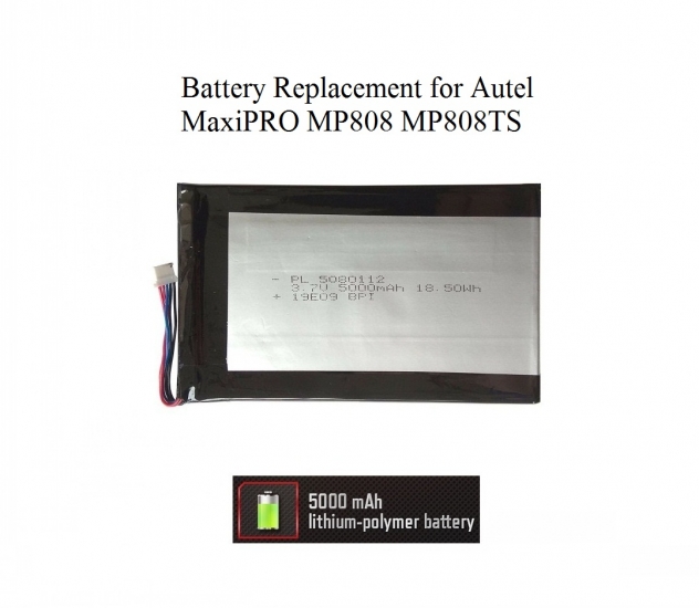 Battery Replacement for Autel MaxiPRO MP808 MP808TS MP808K - Click Image to Close